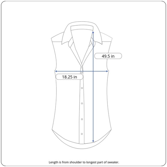 Forever 21 Sleeveless Open Cardigan Sweater Blue Beige Womens Size M - Picture 11 of 11